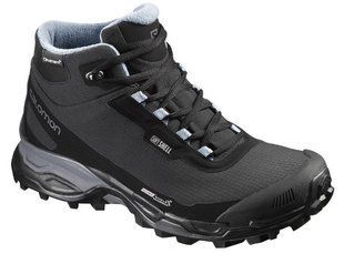Черевики жіночі Salomon Shelter Spikes CS WP W Black/Black/Windy Blue, р.38 2/3 (SLM SHELTERSPSW.390729-5,5)