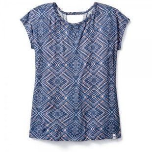 Футболка жіноча Smartwool Merino 150 Pattern Tee Dark Blue Steel, р. XL (SW 16034.292-XL)