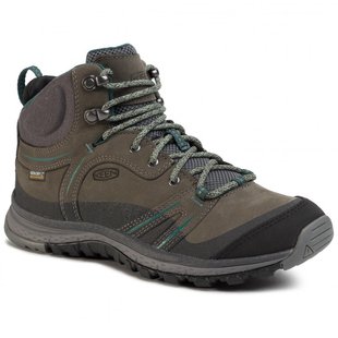 Черевики жіночі Keen Terradora Leather Mid WP W, Mushroom/Magnet, 38.5 (0887194982554)