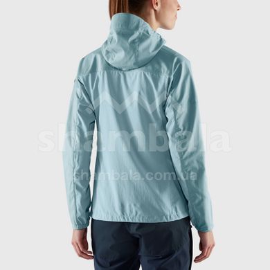 Жіноча трекінгова вітровка Fjallraven Abisko Midsummer Jacket W, Mineral Blue/Clay Blue, L (7323450601331)