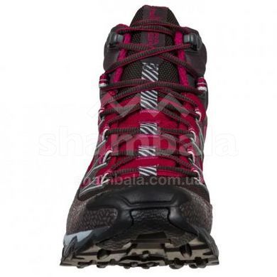 Черевики жіночі La Sportiva Ultra Raptor II Mid Woman GTX, Carbon/Red Plum, 41 (LS 34D900502-41)