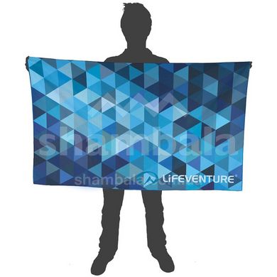 Полотенце из микрофибры Lifeventure Soft Fibre Triangle, Giant - 150x90см, blue (63071-Giant)