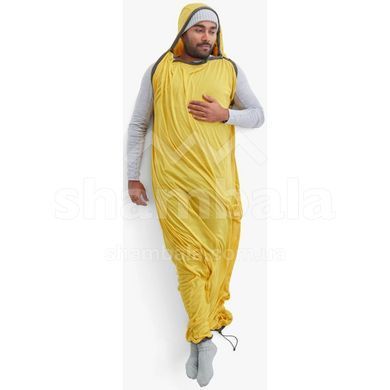 Вкладиш в спальник Sea to Summit Reactor Sleeping Bag Liner, Sulfur Yellow, Standart, Mummy w/ Drawcord, 198 см (STS ASL031061-190906)