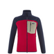 Мужская флисовая кофта с рукавом реглан Millet Abrasion Fleece Jkt M, Deep Red/Saphir, L (MIV9477 9776_L)