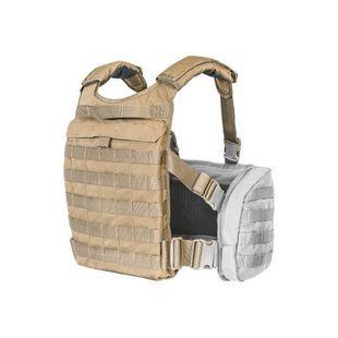 Задняя часть разгрузочного жилета Tasmanian Tiger Trouper Back Plate Khaki (TT 7789.343)