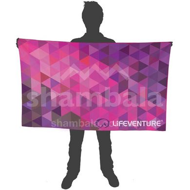 Полотенце из микрофибры Lifeventure Soft Fibre Triangle, Giant - 150x90см, pink (63072-Giant)