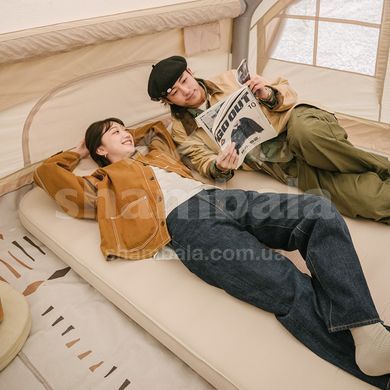 Самонадувающийся матрас двухместный Naturehike NH20FCD08, Beige (6927595719695)
