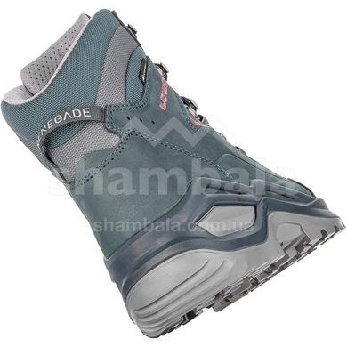 Черевики трекінгові жіночі LOWA Renegade Evo GTX MID W, Steel Blue/Old Rose, 36.0 (321916-9327-36.0)