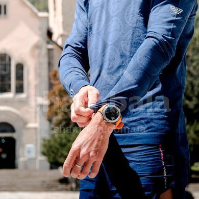 Футболка с длинным рукавом Compressport Training Tshirt LS Badges - Mont Blanc 2020, Blue, M (AM00034L 500 00M)