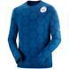 Футболка с длинным рукавом Compressport Training Tshirt LS Badges - Mont Blanc 2020, Blue, M (AM00034L 500 00M)