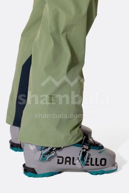 Штани жіночі Rab Kinetic Alpine Stretch Bib Wmns, Dark Fig Green, M Regular (RB QWI-78-DFG-12-RG)