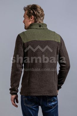 Мужская шерстяная кофта Tatonka Lakho M's Jacket, Brown/Bark Green, XXL (TAT 8363.200-XXL)