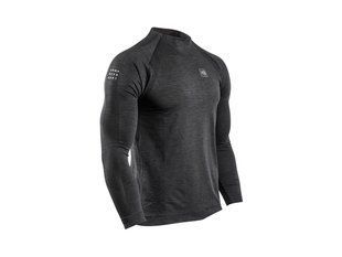 Футболка з довгим рукавом чоловіча Compressport Training Tshirt LS, Black, M (TSTN-LS-99-2M)