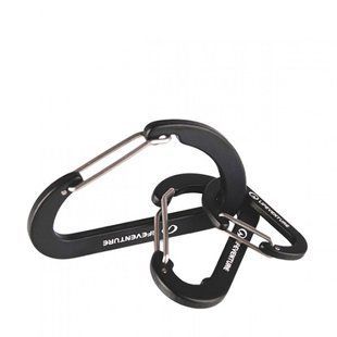 Комплект карабінів Lifeventure Karabiners, Black (68110B)