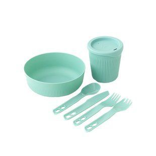 Набір посуду Sea to Summit Passage Dinnerware Set, 1P, 6 Piece, Aqua Sea Blue (STS ACK037051-120215)
