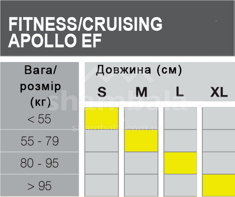 Лыжи беговые Fischer, Fitness, Apollo EF IFP, 189, 50-46-48 (NV32018)