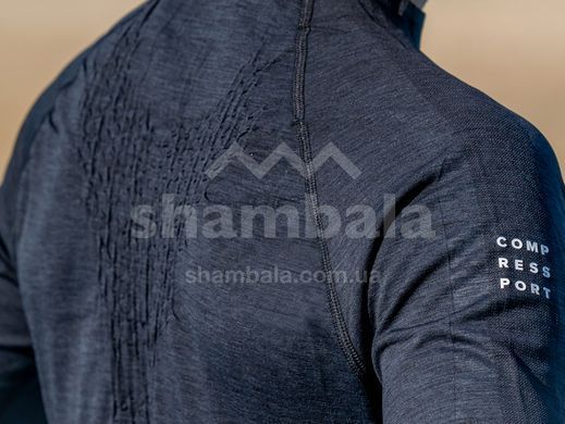Футболка з довгим рукавом чоловіча Compressport Training Tshirt LS, Black, M (TSTN-LS-99-2M)