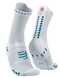 Носки Compressport Pro Racing Socks V4.0 Trail, White/Fjord Blue, T2 (XU00048B 011 0T2)