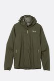 Ветровка мужская Rab Windgather Hoody, Army, S (RB QWS-84-ARM-SML)