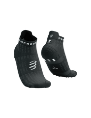 Шкарпетки Compressport Pro Racing Socks V4.0 Run Low - Black Edition 2023, Black/White, T1 (XU00086L 910 0T1)