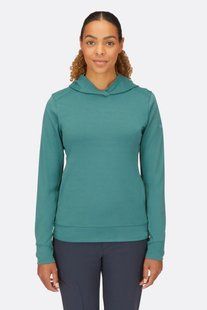 Кофта жіноча Rab Centrum Hoody Wmns, Eucalyptus, 8 (QFG-07-EUC-08)