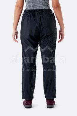 Штани жіночі Rab Downpour Plus 2.0 Pants Wmns, Black, 12, Short (QWG-81-BL-12-XS)