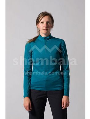 Термофутботка з довгим рукавом жіноча Montane Female Primino 140 Zip Neck, Zanskar Blue, р.L/14/40 (FP1ZNZANN4)