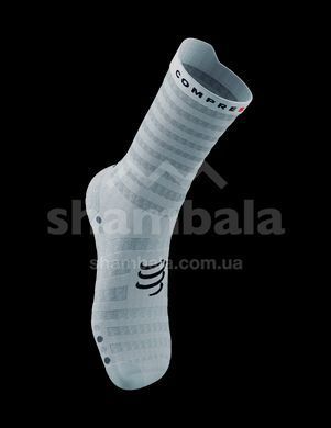 Носки Compressport Pro Racing Socks V4.0 Ultralight Run High, White/Alloy, T2 (7630102522327)