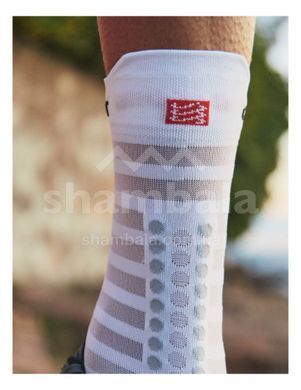 Носки Compressport Pro Racing Socks V4.0 Ultralight Run High, White/Alloy, T2 (7630102522327)