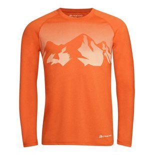 Футболка с длинным рукавом мужская Alpine Pro TAR 3, р.M - Orange (MTSU657 343)