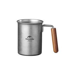 Кружка з дерев'яною ручкою Naturehike NH21SJ001, 350 мл (6927595784594)