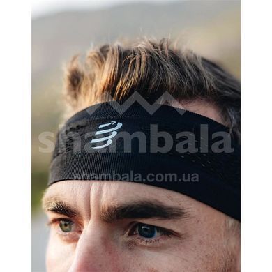 Пов'язка на голову Compressport Headband Thin On/Off, Black, One Size (CMS XBNU3919002TU)