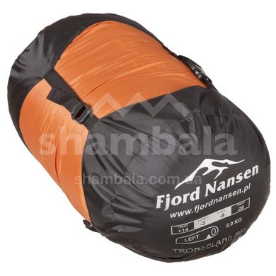 Спальный мешок Fjord Nansen TRONDELAND (-3/-9°С), 178 см - Left Zip, orange (5908221343898)
