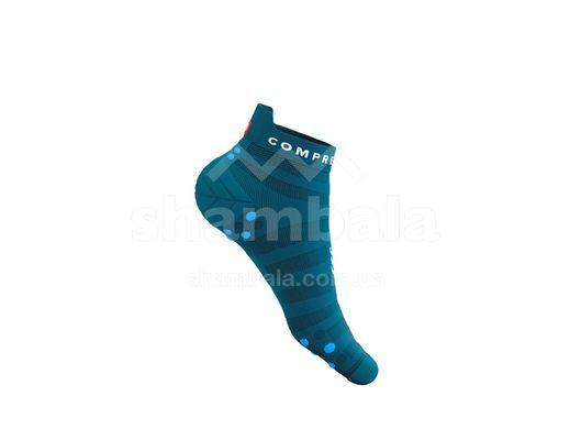 Шкарпетки Compressport Pro Racing Socks V4.0 Ultralight Run Low, Shaded Spruce/Hawaiian Ocean, T1 (XU00051B 118 0T1)