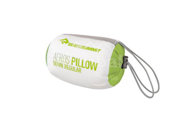 Надувна подушка с пухом Aeros Down Pillow, 12х34х24см, Lime від Sea to Summit (STS APILDOWNRLI)