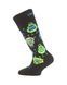 Термоноски детские лыжные Lasting SJE, black/green, S (SJE-956S)