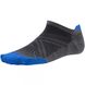 Шкарпетки чоловічі Smartwool PhD Run Ultra Light Micro Graphite/Bright Blue, р. L (SW SW148.374-L)
