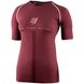 Футболка женская Compressport Training Tshirt SS W - Born To SwimBikeRun 2020, Burgundy, S (AW00013L 304 00S)