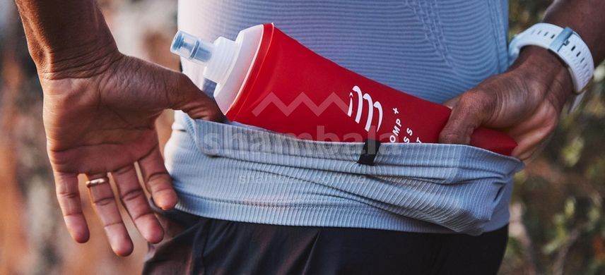 Фляга з тримачем Compressport ErgoFlask 500mL Handheld, Red, 500 мл (7630102524581)