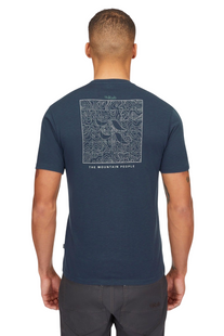 Футболка чоловіча Rab Crimp Elevation Tee, Tempest Blue, XXL (QBL-68-TMB-XXL)