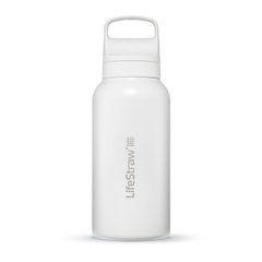 Пляшка-фільтр для води LifeStraw Go SS Filter Bottle, 1 л, Polar White (LSW LGV41SWHWW)