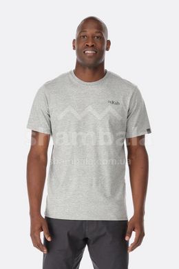 Футболка мужская Rab Stance Mountain Peak Tee, Beluga, S (RB QCB-66-BEL-SML)