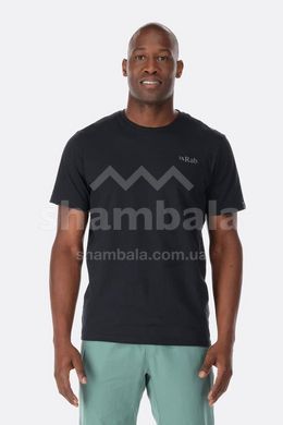 Футболка мужская Rab Stance Mountain Peak Tee, Beluga, S (RB QCB-66-BEL-SML)