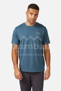 Футболка мужская Rab Stance Mountain Peak Tee, Beluga, S (RB QCB-66-BEL-SML)
