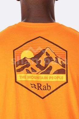 Футболка мужская Rab Stance Mountain Peak Tee, Beluga, S (RB QCB-66-BEL-SML)
