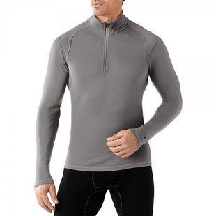 Термофутболка чоловіча Smartwool NTS Mid 250 Zip T Light Gray Heather, р.L (SW SS603.883-L)