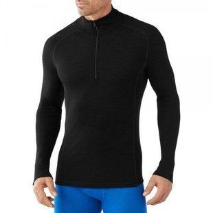 Термофутболка чоловіча Smartwool Men's NTS Light 200 Zip T, Black, р. XL (SW 16116.001-XL)