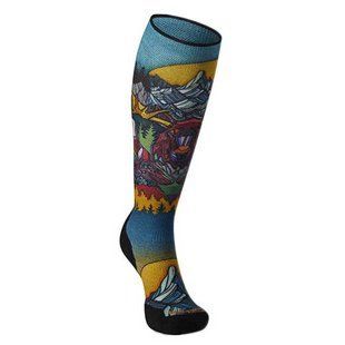 Шкарпетки жіночі Smartwool Performance Ski Targeted Cushion Nature Within Print OTC, Deep Navy, M (SW SW001564.092-M)