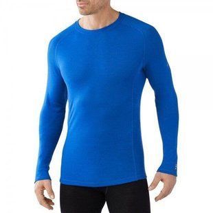 Термофутболка з довгим рукавом чоловіча Smartwool Men's NTS Light 200 Crew, Bright Blue, р. M (SW 16115.378-M)