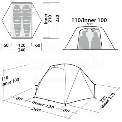 Намет двомісний Robens Tent Boulder 2 (130343)